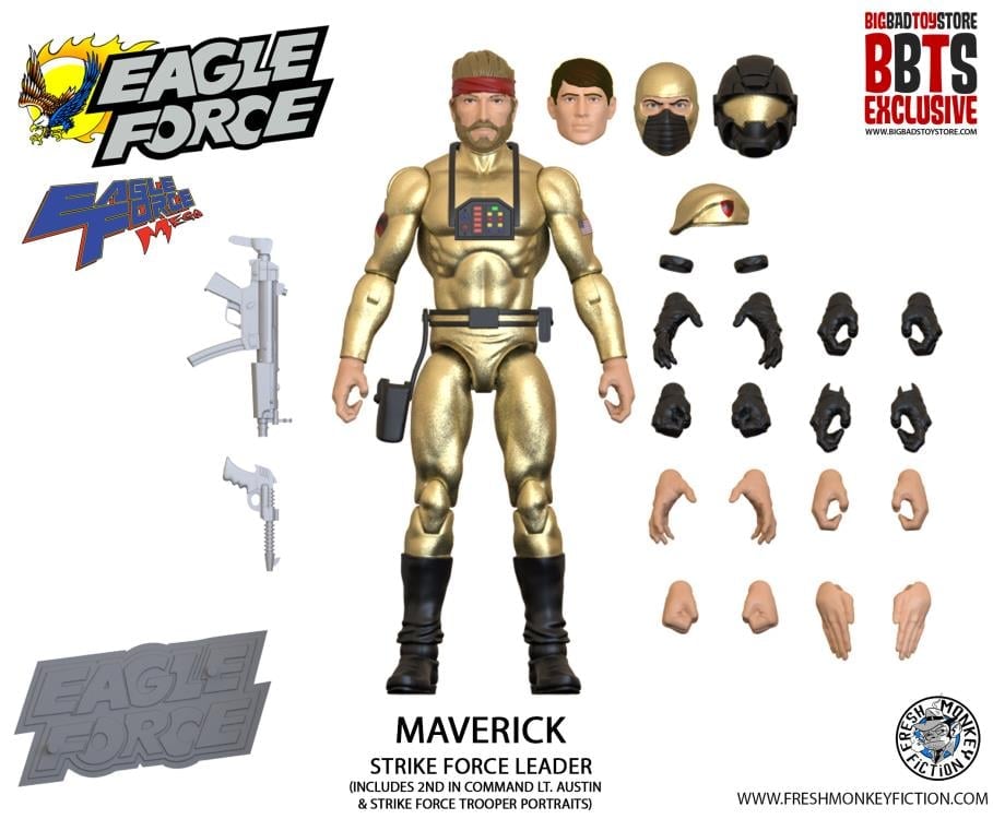 Eagle Force 4" Maverick 40th Anniversary BBTS Exclusive Figure Gallery Image 4