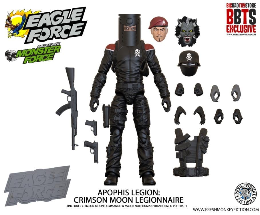Eagle Force Crimson Moon Legionnaire 40th Anniversary 1/18 Scale BBTS Exclusive Action Figure Gallery Image 4