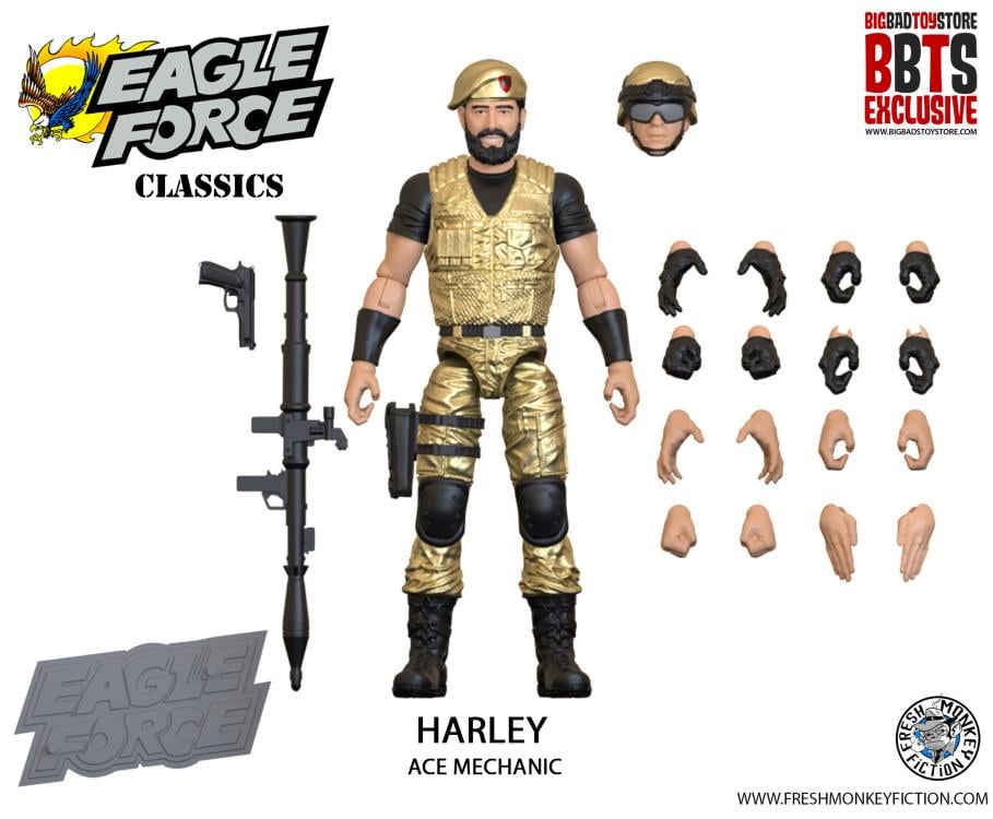 Eagle Force 4" Wave 2 40th Anniversary Set of 6 BBTS Exclusive Figures Gallery Image 3