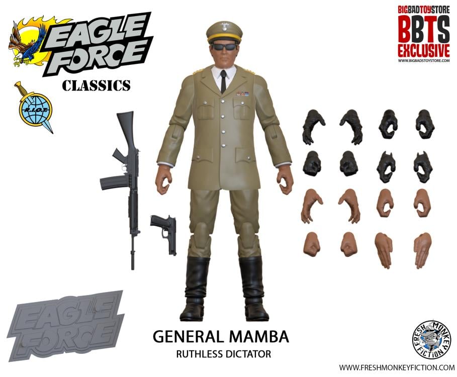 Eagle Force 4" Wave 2 40th Anniversary Set of 6 BBTS Exclusive Figures Gallery Image 7