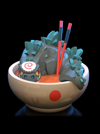 Soup Dragon Qrew Art Vinyl Limited Edition Figure Gallery Image 2