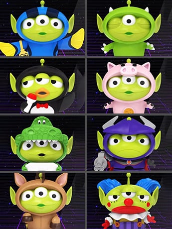 Toy Story Alien Remix Party Round 2 MEA-033 Box of 8 Random Figures Gallery Image 2