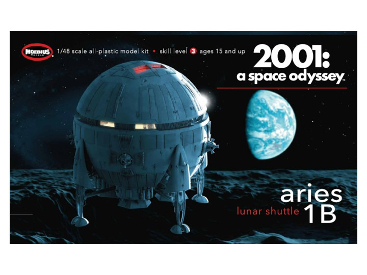2001: A Space Odyssey Aries 1B Lunar Lander 1/48 Scale Model Kit Gallery Image 1