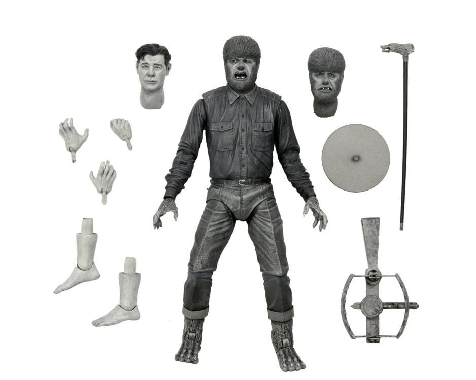 Universal Monsters Ultimate The Wolf Man (Black & White) Figure Gallery Image 19