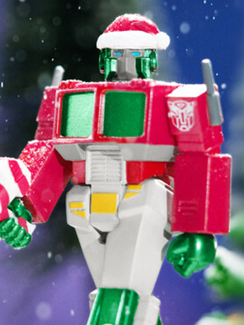 Transformers ReAction Optimus Prime (Santa) Figure Gallery Image 2