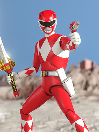 Mighty Morphin Power Rangers ULTIMATES! Red Ranger Action Figure Gallery Image 2