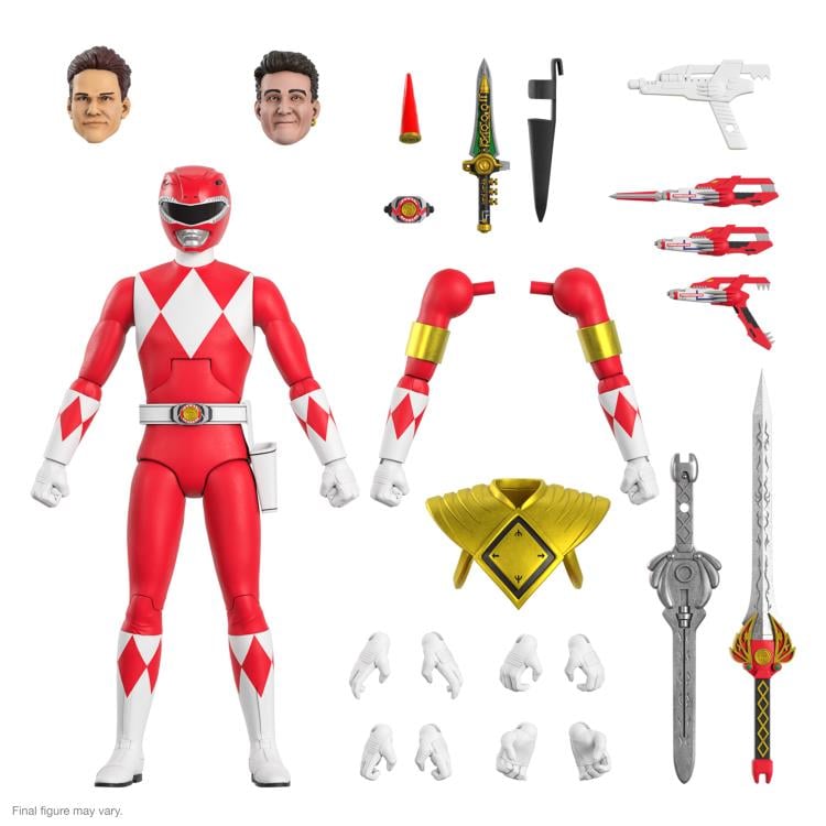 Mighty Morphin Power Rangers ULTIMATES! Red Ranger Action Figure Gallery Image 4