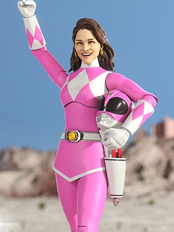 Mighty Morphin Power Rangers ULTIMATES! Pink Ranger Action Figure Gallery Image 2