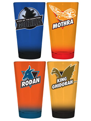 Godzilla: King of the Monsters Set of 4 Pint Glasses Gallery Image 2
