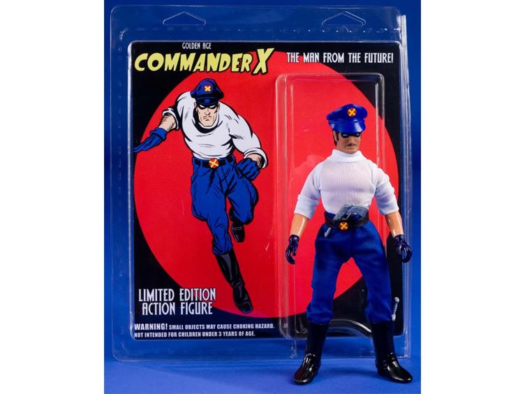 Jay Piscopo 8" Limited Edition Mego-Syle Figure - Commander X Gallery Image 1