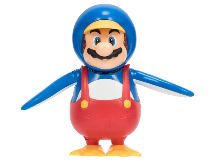 World of Nintendo Penguin Mario with Coin 4-Inch Scale Figure Gallery Image 1