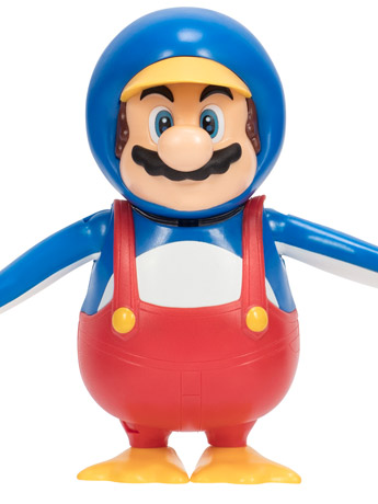 World of Nintendo Penguin Mario with Coin 4-Inch Scale Figure Gallery Image 2