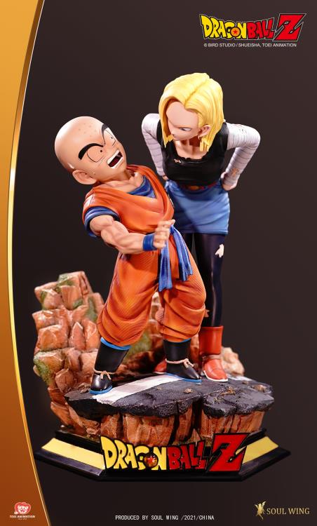 Dragon Ball Z Krillin & Android 18 1/4 Scale Limited Edition Statue Gallery Image 3