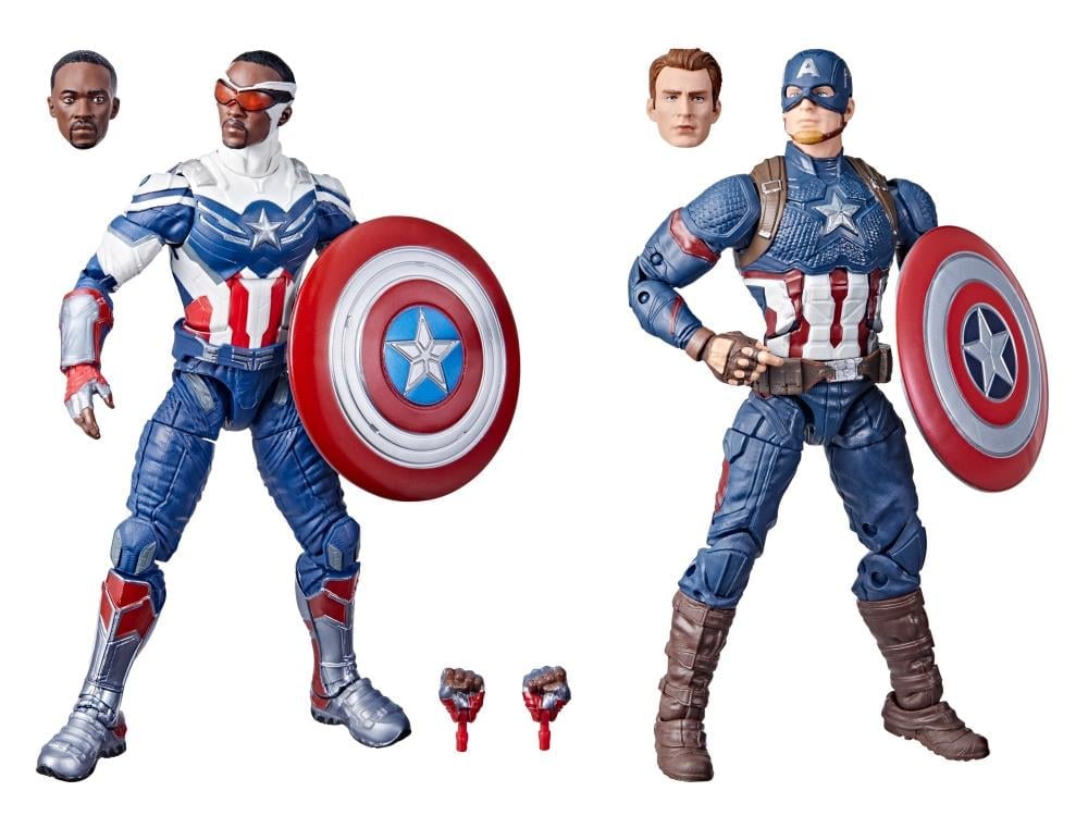 The Falcon and the Winter Soldier & Avengers: Endgame Marvel Legends Tag Team Captain America Action Figure Two-Pack Gallery Image 11