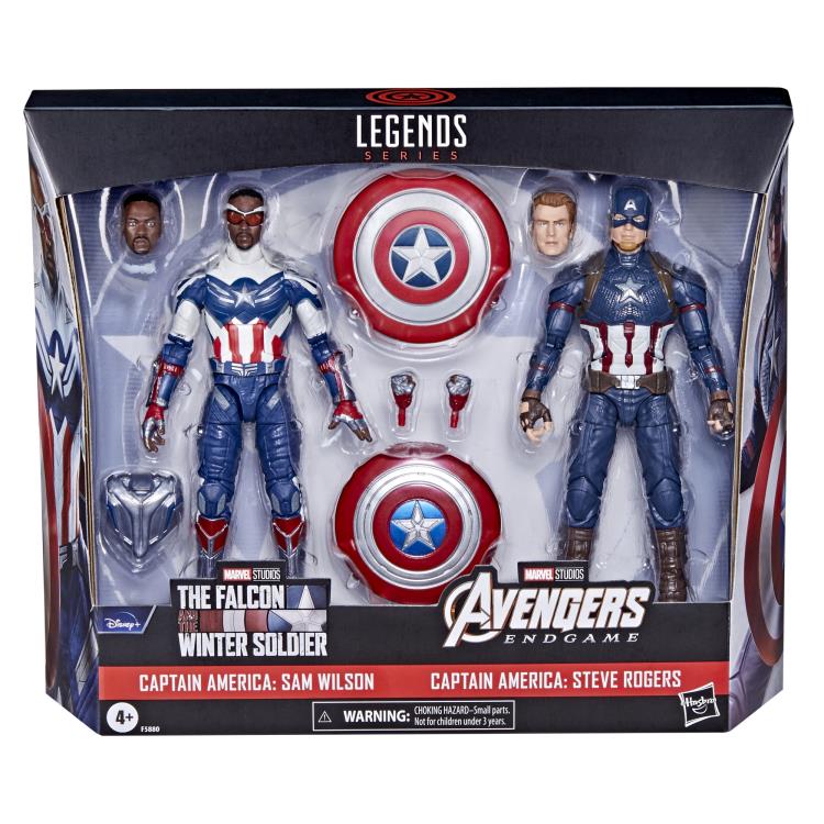 The Falcon and the Winter Soldier & Avengers: Endgame Marvel Legends Tag Team Captain America Action Figure Two-Pack Gallery Image 12