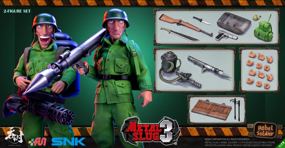 Metal Slug 3 Rebel Soldier 1/12 Scale Figure Set Gallery Image 15