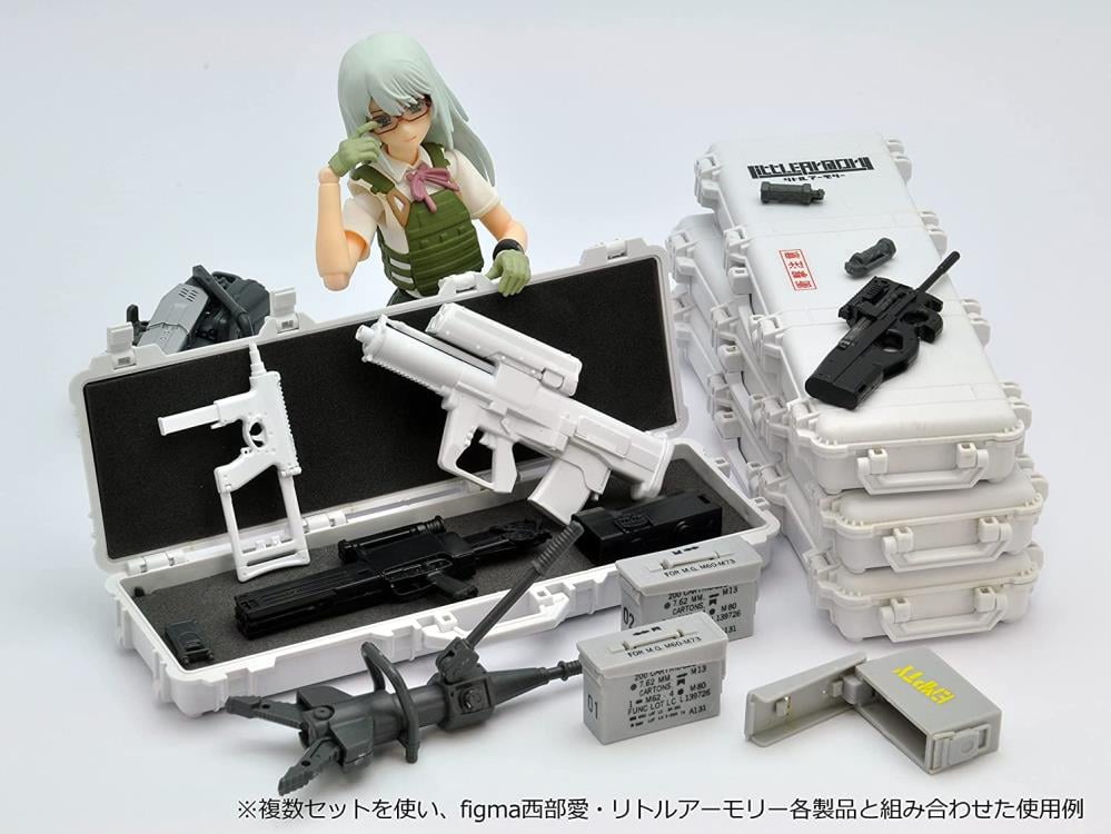 Little Armory LD038 Military Hard Case A3 (White x Gray) 1/12 Scale Accessory Set Gallery Image 6