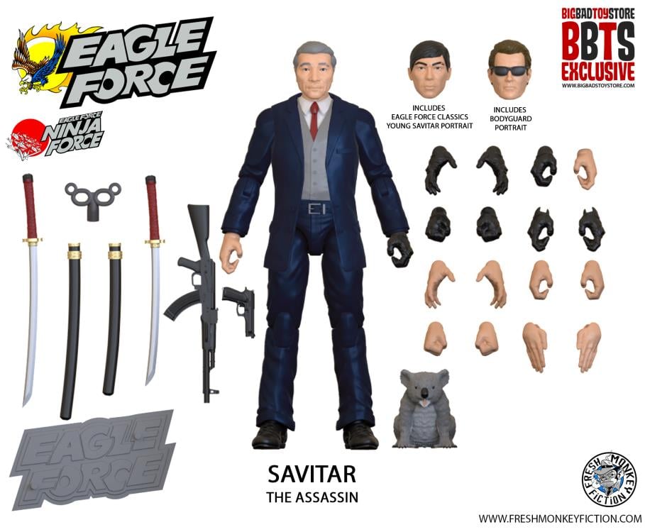 Eagle Force 4" Wave 3 40th Anniversary Set of 6 BBTS Exclusive Figures Gallery Image 12
