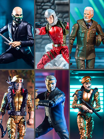 Eagle Force 4" Wave 3 40th Anniversary Set of 6 BBTS Exclusive Figures Gallery Image 2