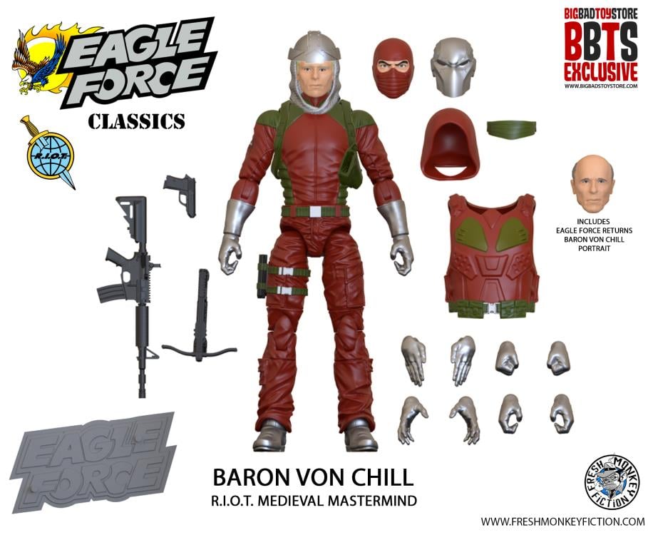 Eagle Force 4" Wave 3 40th Anniversary Set of 6 BBTS Exclusive Figures Gallery Image 6