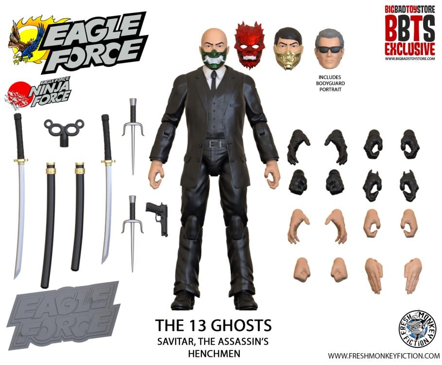 Eagle Force 4" Wave 3 40th Anniversary Set of 6 BBTS Exclusive Figures Gallery Image 4