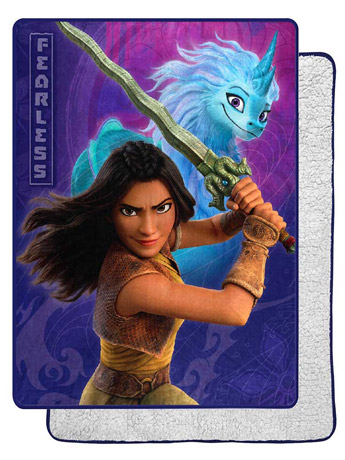 Raya and the Last Dragon Fearless Raya Silk Touch Sherpa Throw Gallery Image 2