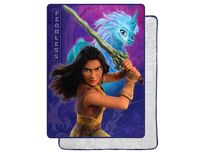 Raya and the Last Dragon Fearless Raya Silk Touch Sherpa Throw Gallery Image 1