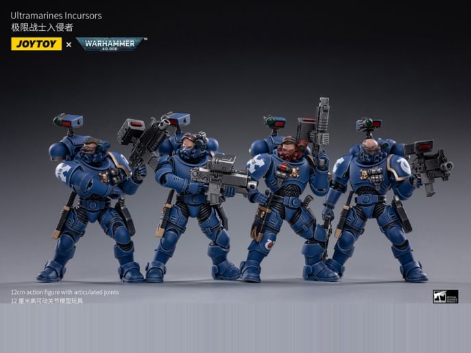 Warhammer 40K Ultramarines Infiltrators Box of 4 1/18 Scale Figures Gallery Image 11