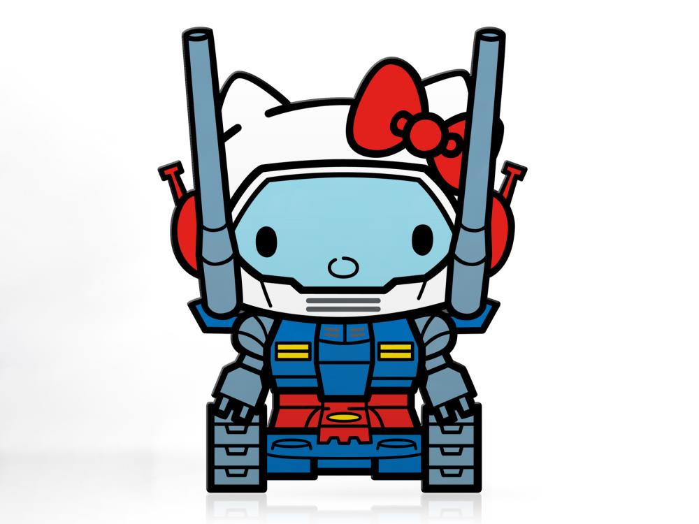 Sanrio x Gundam FiGPiN #779 Guntank Hello Kitty Limited Edition Gallery Image 3