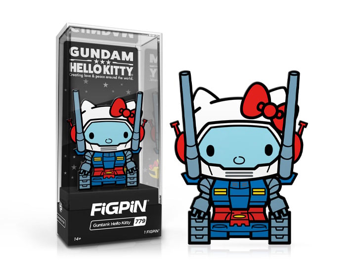 Sanrio x Gundam FiGPiN #779 Guntank Hello Kitty Limited Edition Gallery Image 1