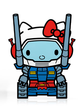 Sanrio x Gundam FiGPiN #779 Guntank Hello Kitty Limited Edition Gallery Image 2