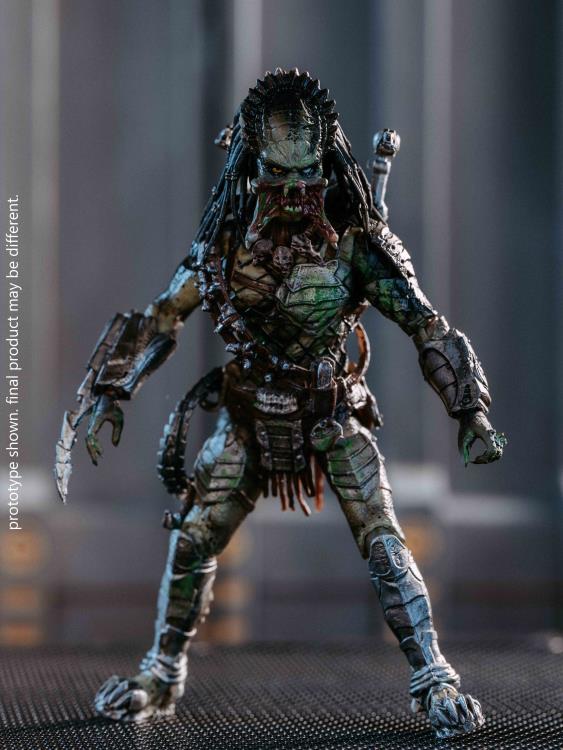 Alien vs. Predator: Requiem Wolf Predator (Battle Damage) 1:18 Scale PX Previews Exclusive Figure Gallery Image 9