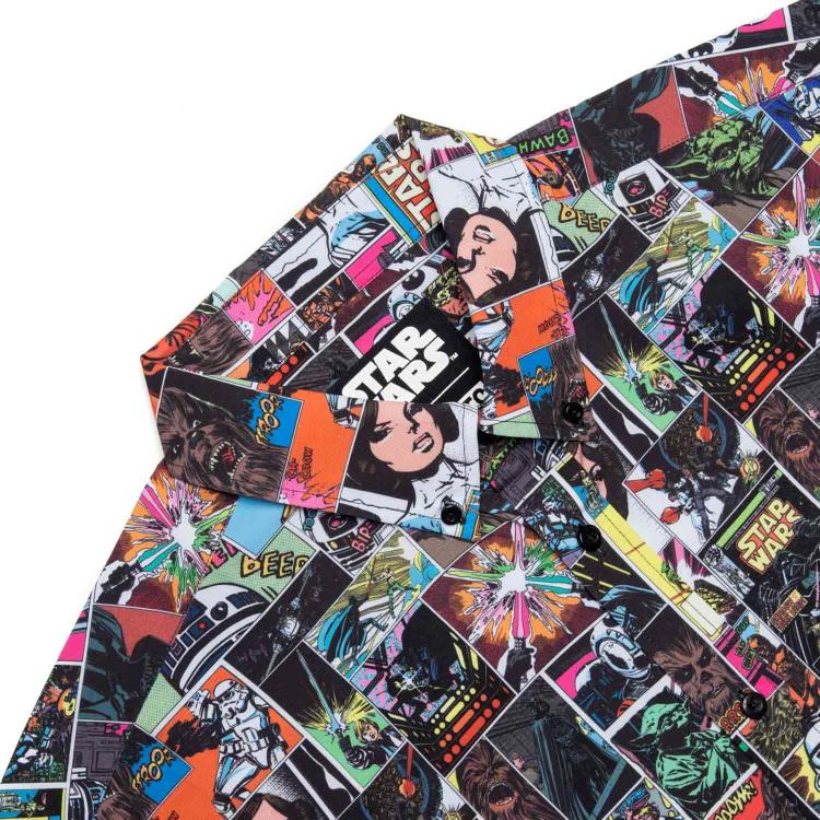 Star Wars Comic to the Dark Side Short Sleeve Button Up Shirt Gallery Image 5
