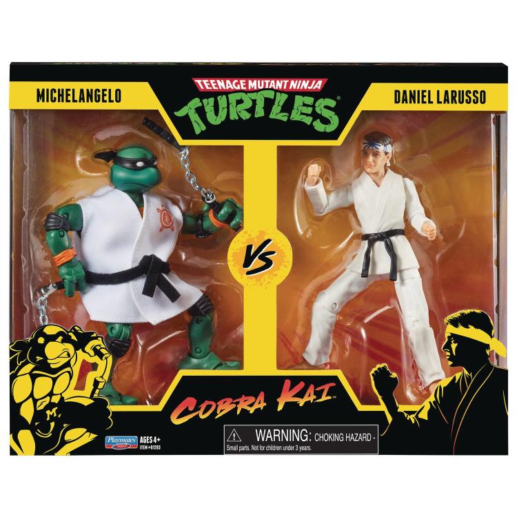 Teenage Mutant Ninja Turtles x Cobra Kai Michelangelo vs. Daniel LaRusso Two-Pack Gallery Image 6