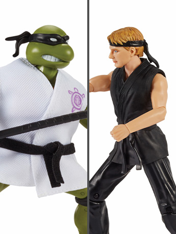 Teenage Mutant Ninja Turtles x Cobra Kai Donatello vs. Johnny Lawrence Two-Pack Gallery Image 2