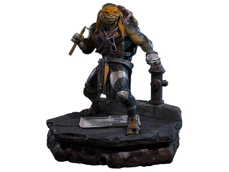 TMNT 2014 Movie Museum Masterline Michelangelo Statue Gallery Image 1