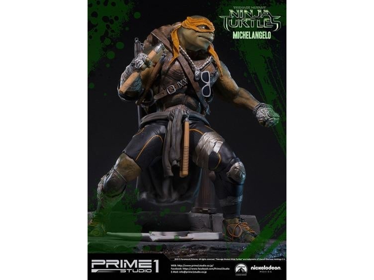 TMNT 2014 Movie Museum Masterline Michelangelo Statue Gallery Image 4