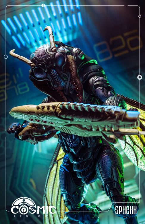 Cosmic Legions Hvalkatar: Book One Sphexxian Prison Guard Deluxe Action Figure Gallery Image 9