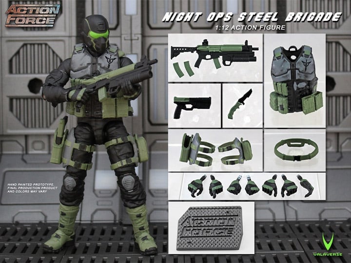 Action Force Night Ops Steel Brigade BBTS Exclusive 1/12 Scale Figure Gallery Image 1