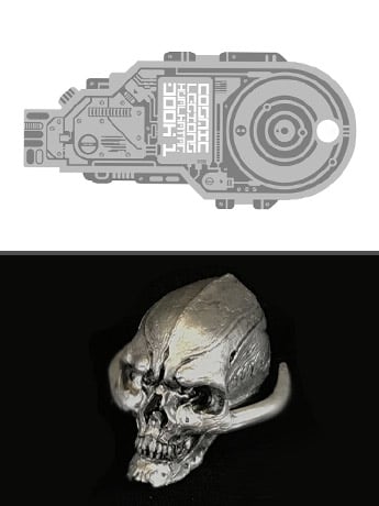 Cosmic Legions Coin and Skull (Silver) Exclusive Set Gallery Image 2