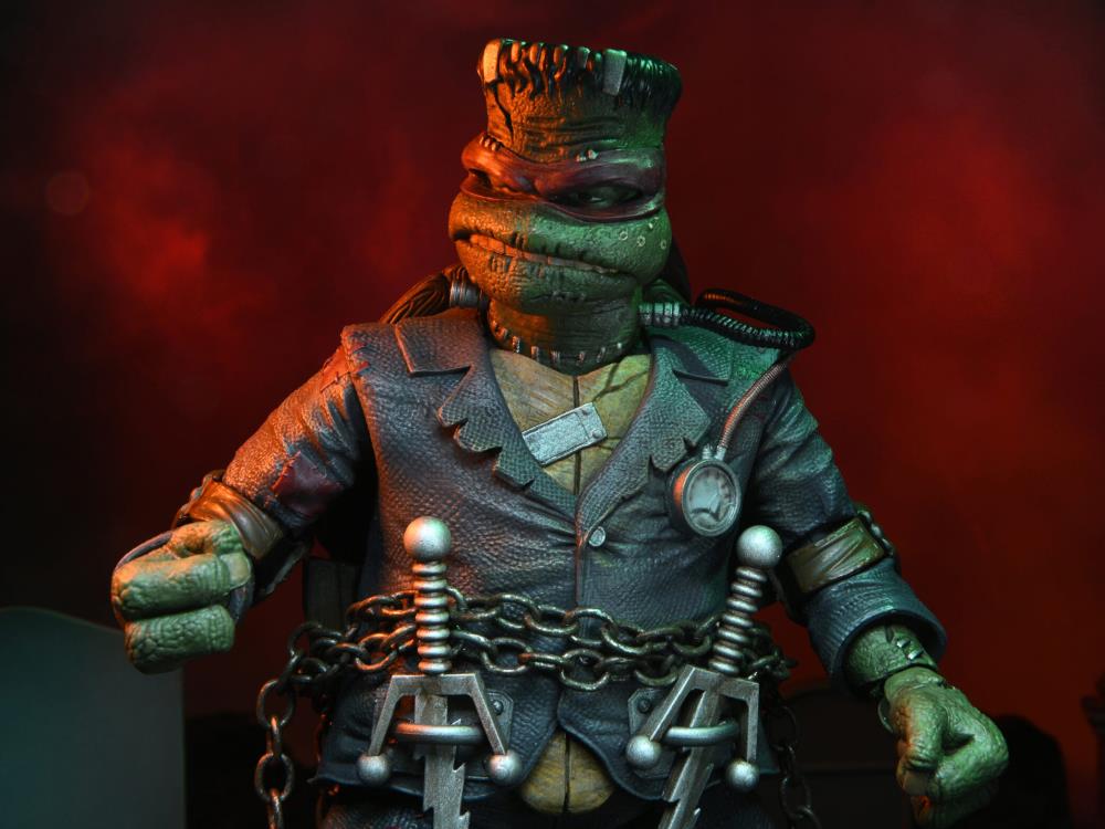 Universal Monsters x Teenage Mutant Ninja Turtles Ultimate Raphael as Frankenstein's Monster Action Figure Gallery Image 9