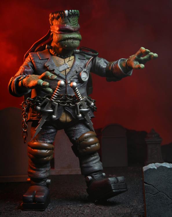 Universal Monsters x Teenage Mutant Ninja Turtles Ultimate Raphael as Frankenstein's Monster Action Figure Gallery Image 5
