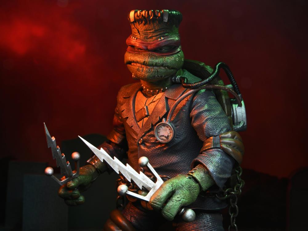 Universal Monsters x Teenage Mutant Ninja Turtles Ultimate Raphael as Frankenstein's Monster Action Figure Gallery Image 12