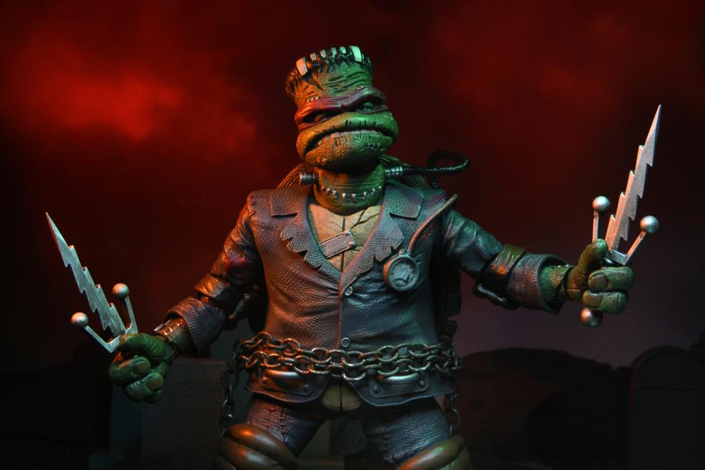 Universal Monsters x Teenage Mutant Ninja Turtles Ultimate Raphael as Frankenstein's Monster Action Figure Gallery Image 6