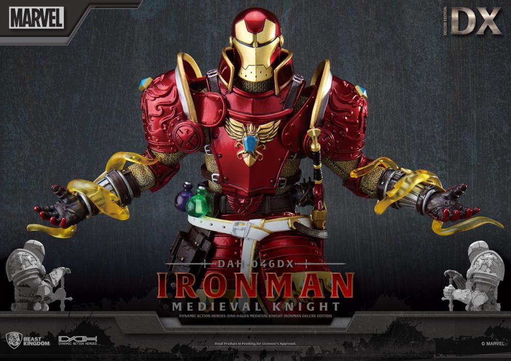Marvel Dynamic 8ction Heroes DAH-046DX Medieval Knight Iron Man (Deluxe Ver.) Gallery Image 8