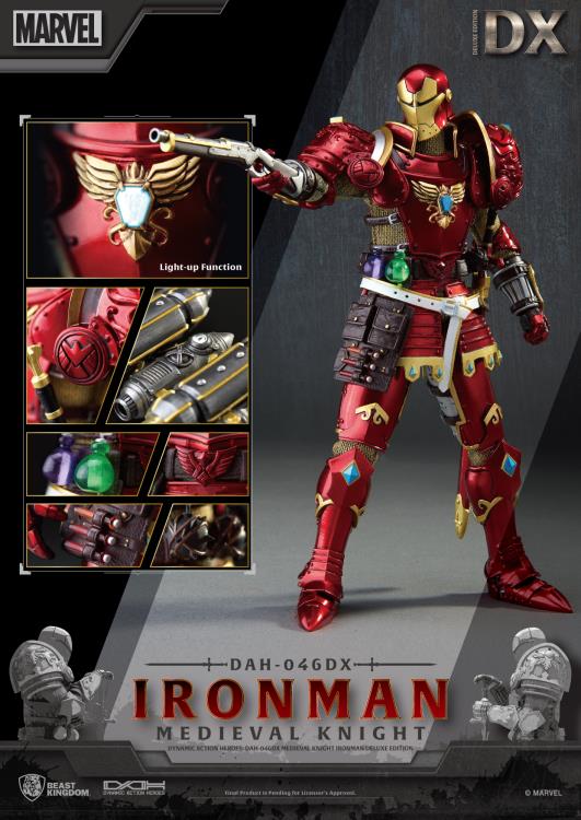 Marvel Dynamic 8ction Heroes DAH-046DX Medieval Knight Iron Man (Deluxe Ver.) Gallery Image 4
