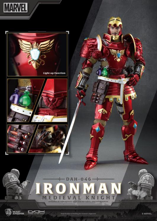 Marvel Dynamic 8ction Heroes DAH-046 Medieval Knight Iron Man Gallery Image 6