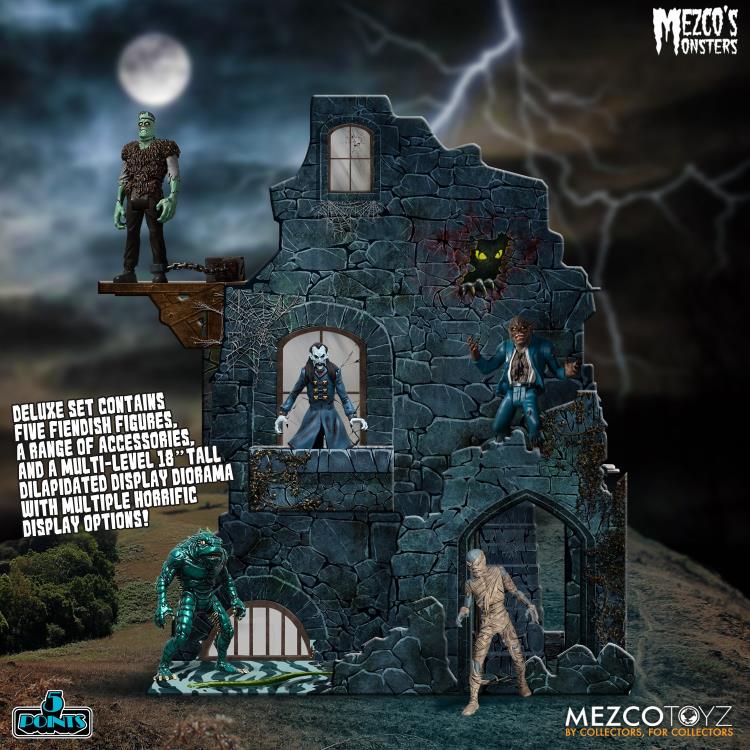 Mezco's Monsters 5 Points Tower of Fear Deluxe Boxed Set Gallery Image 4
