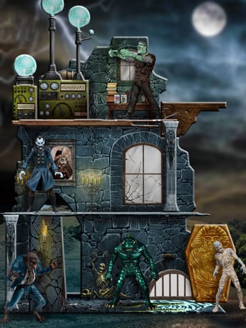 Mezco's Monsters 5 Points Tower of Fear Deluxe Boxed Set Gallery Image 2