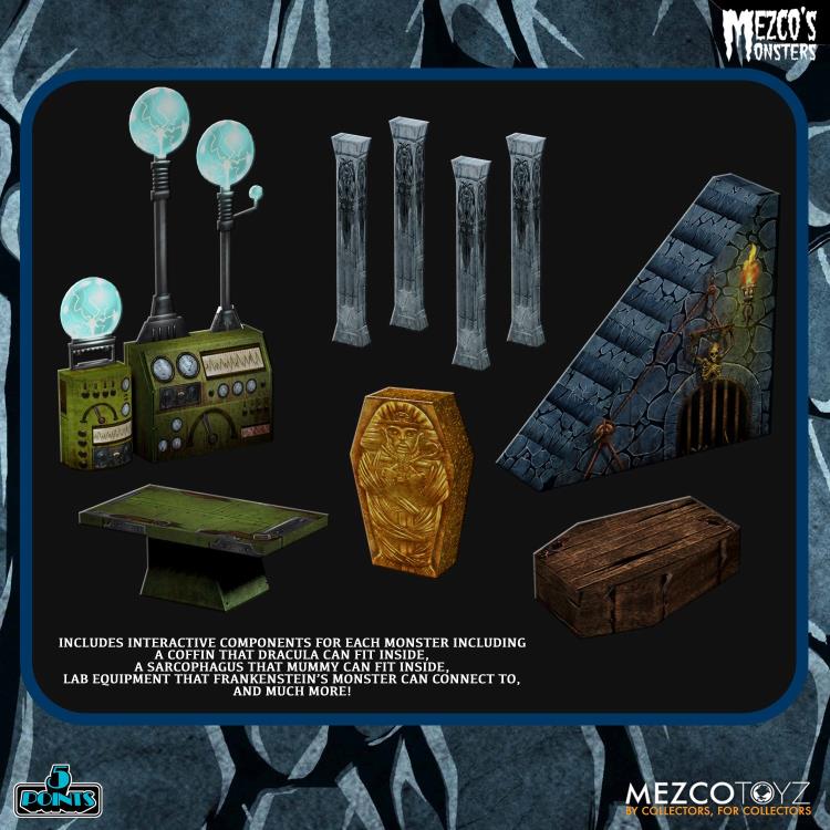 Mezco's Monsters 5 Points Tower of Fear Deluxe Boxed Set Gallery Image 7